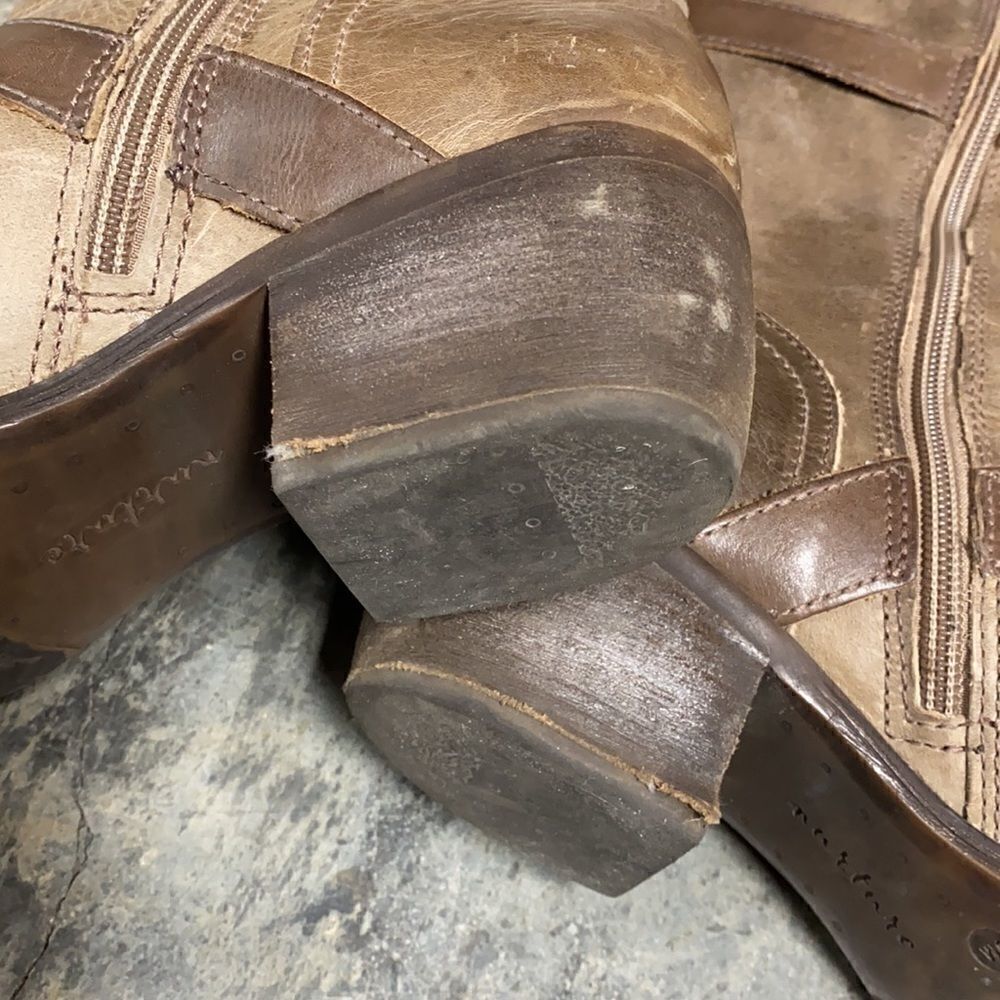 Nurture Dorado Brown Sugar Leather Moto Boot - Picture 7 of 11